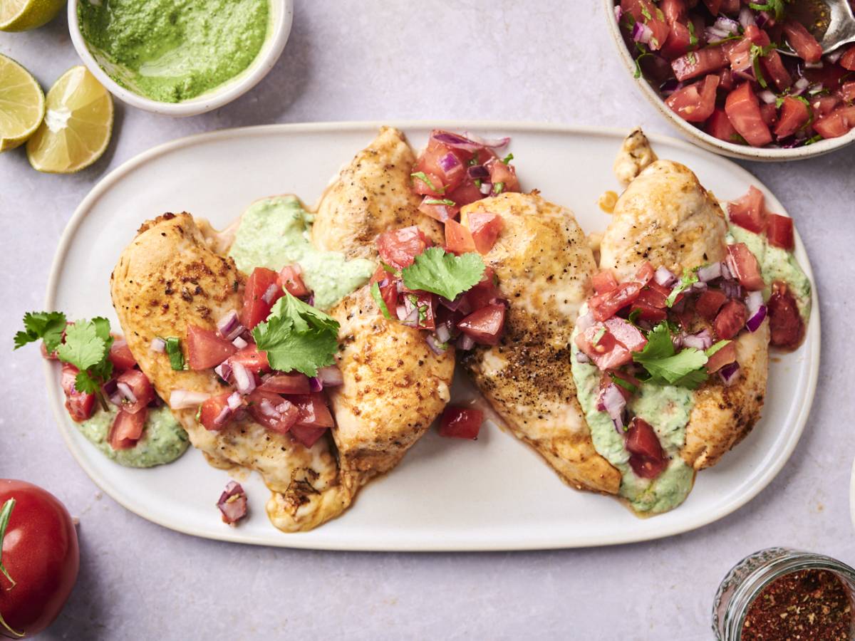 High-Protein Dinners High-protein fiesta lime chicken with pepper jack cheese