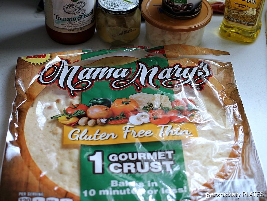 Gluten Free Spinach & Artichoke Pizza | Persnickety Plates