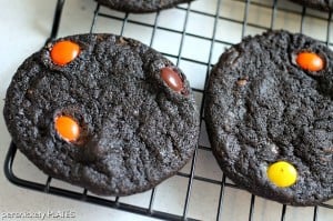 Persnickety Plates: Dark Chocolate Reese's Pieces Heath PB Chip Cookies Persnickety Plates: Dark Chocolate Reese's Pieces Heath PB Chip Cookies