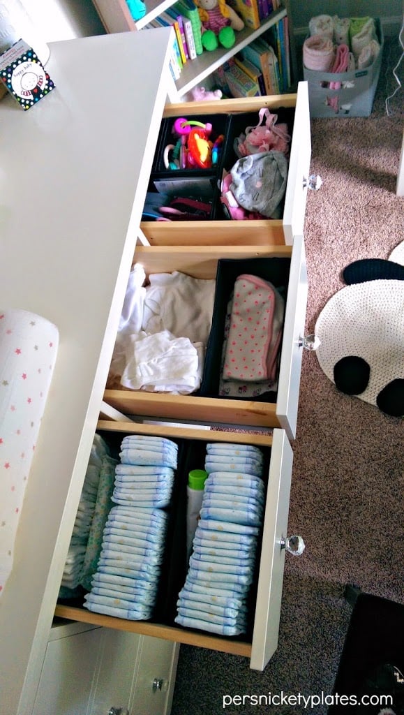 Baby Girl Room Reveal | Hemnes Drawer Organization | Persnickety Plates Baby Girl Room Reveal | Hemnes Drawer Organization | Persnickety Plates