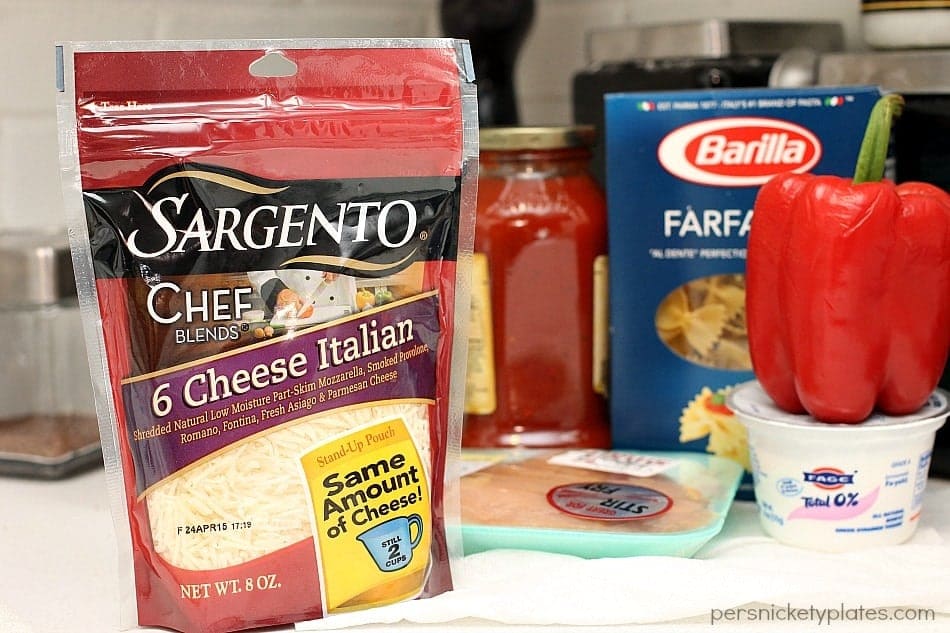 One Pot Cheesy Chicken Pasta Skillet | Persnickety Plates