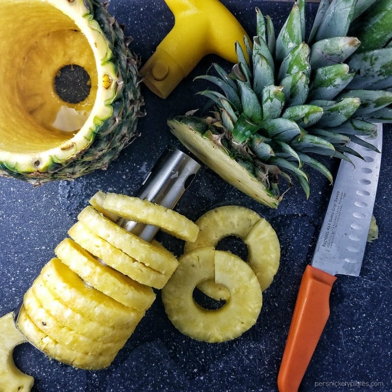Pineapple Upside Down Cake is a classic dessert that's pretty, delicious, and easy when you use a cake mix! | Persnickety Plates