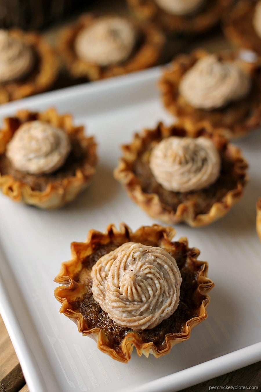 bite size sweet potato pies with cream cheese frosting