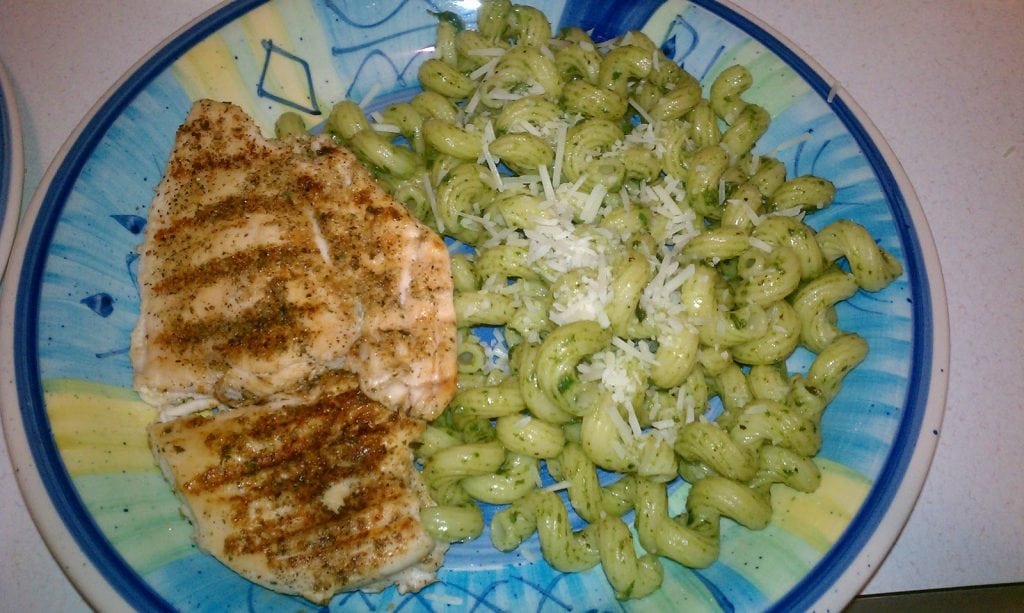 Pesto Cavatappi is one of my favorite dishes from Noodles & Company. This homemade pasta dish with fresh pesto sauce is a perfect comfort food dish.