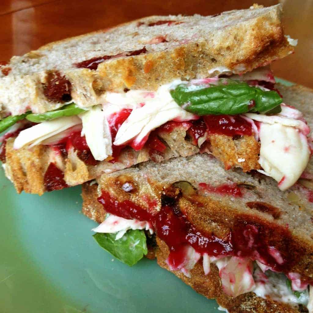 Cranberry Basil Turkey Sandwich
