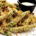 Crispy Baked Green Bean Fries | Persnickety Plates