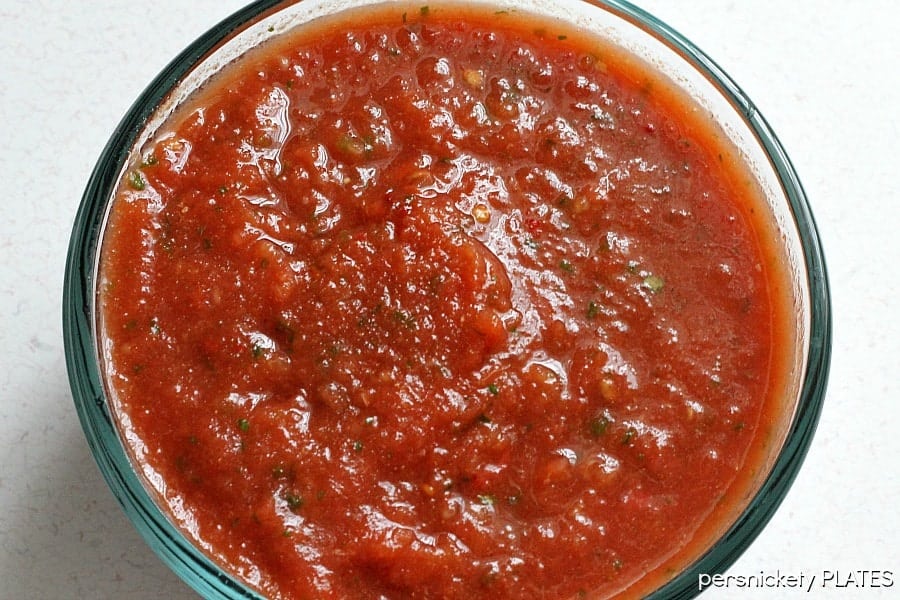 On the Border salsa is a delicious Mexican salsa, served at On the Border restaurant. This super simple blender salsa recipe tastes just like On the Border's! On the Border Copycat Salsa