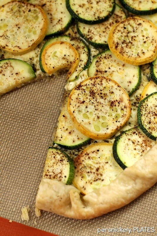 Zucchini and Squash Galette | Persnickety Plates