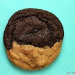 Peanut Butter Chocolate Swirl Cookies. Half peanut butter, half chocolate, all delicious. {Persnickety Plates}