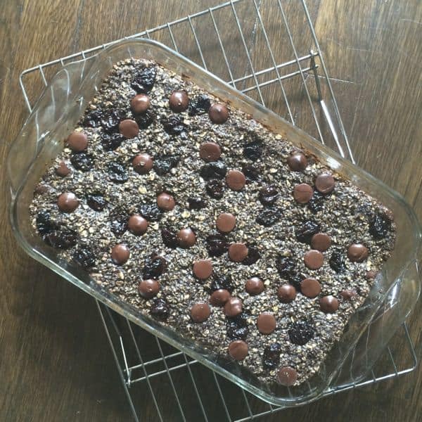 Chewy Chocolate Cherry Granola Bars by The Lemon Bowl