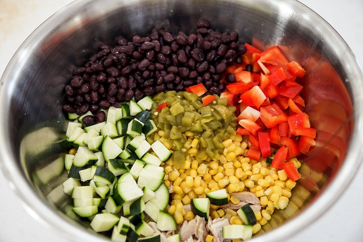 enchilada farro bake ingredients