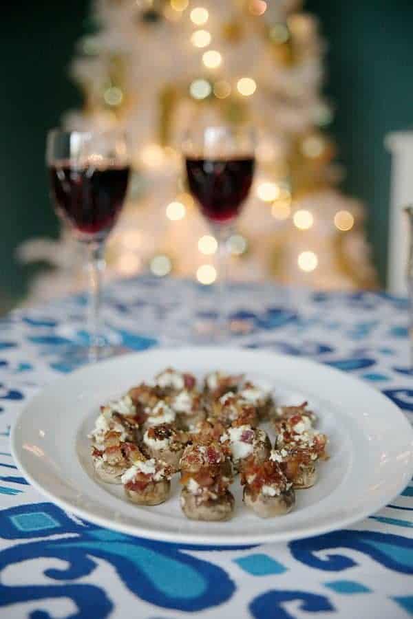 Stuffed Mushrooms with Bacon and Feta by The Lemon Bowl
