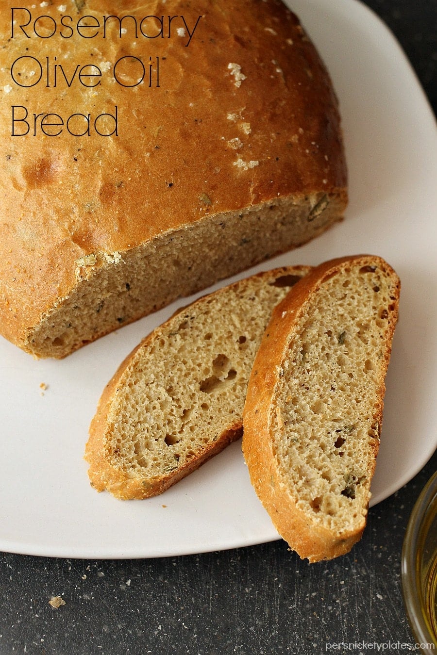Rosemary Olive Oil Bread Rosemary Olive Oil Bread is light and flavorful and easy to make. This homemade bread is perfect served warm with a pat of creamy butter. Nothing much is better than fresh baked bread.