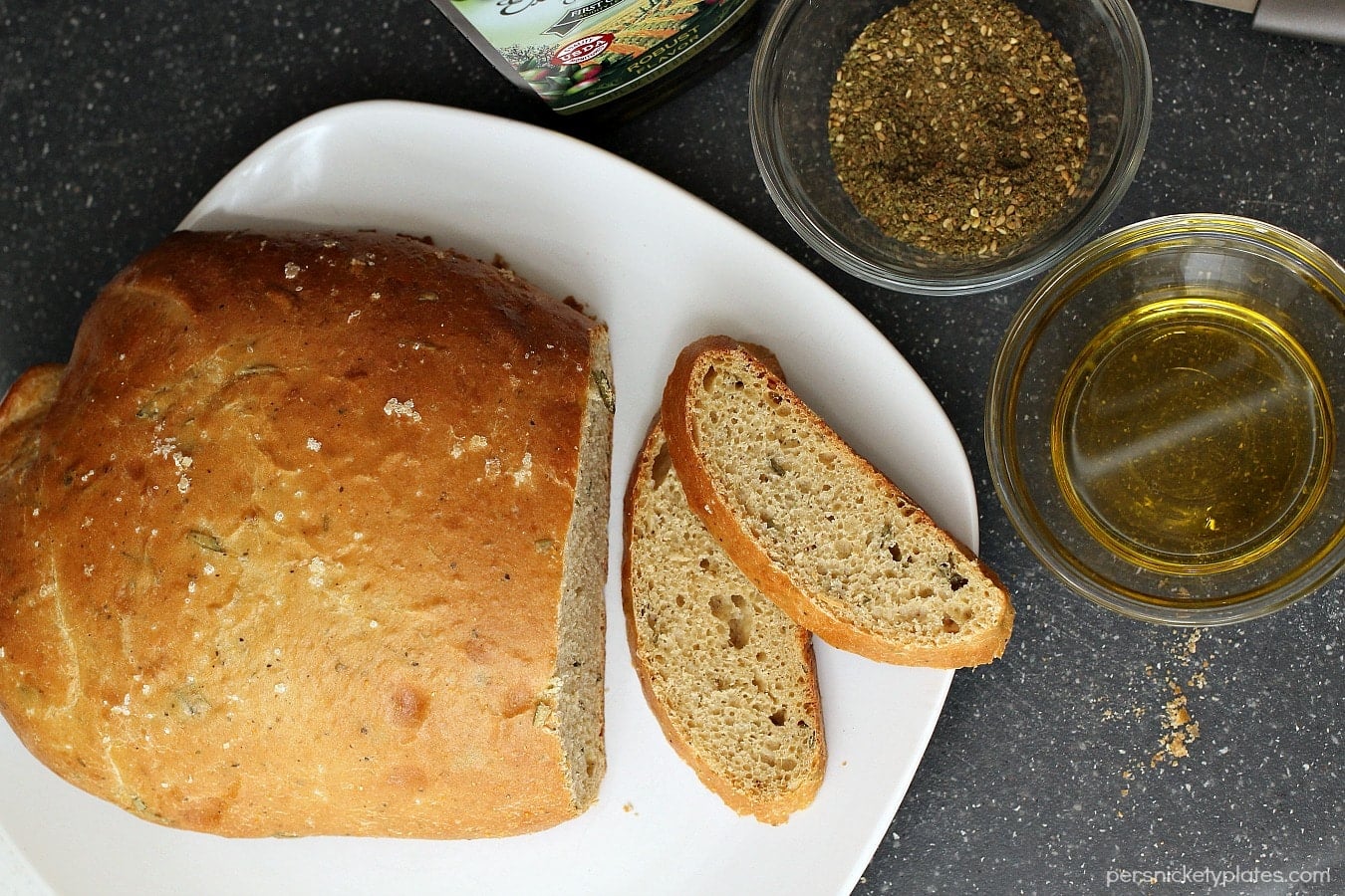 Rosemary Olive Oil Bread Rosemary Olive Oil Bread is light and flavorful and easy to make. This homemade bread is perfect served warm with a pat of creamy butter. Nothing much is better than fresh baked bread.