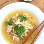 Slow Cooker Ginger Chicken and Rice Soup - The Lemon Bowl