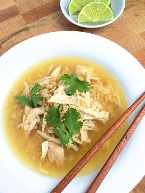 Crock Pot Ginger Chicken and Rice Soup
