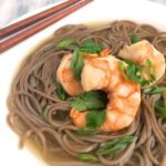 Shrimp and Soba Noodles in Ginger Broth - The Lemon Bowl