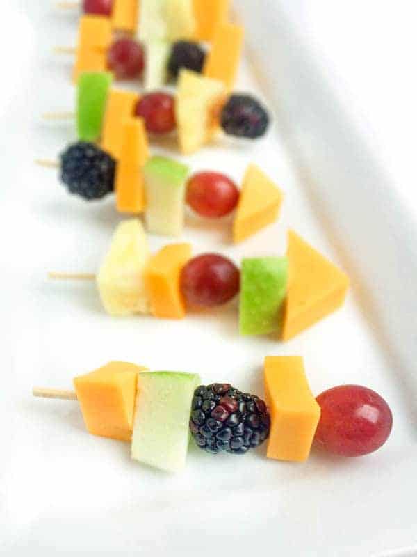 Fruit and Cheese Skewers - The Lemon Bowl