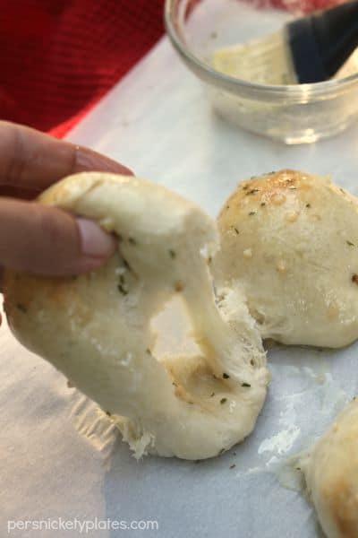 Rhodes Garlic Cheese Bombs | Persnickety Plates