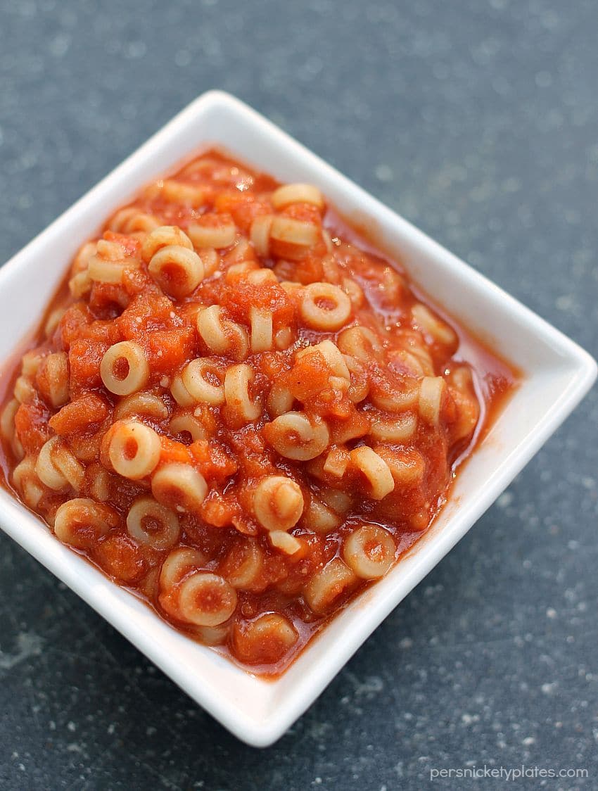 Homemade Spaghettios & Lunchbox Ideas for back to school | Persnickety Plates