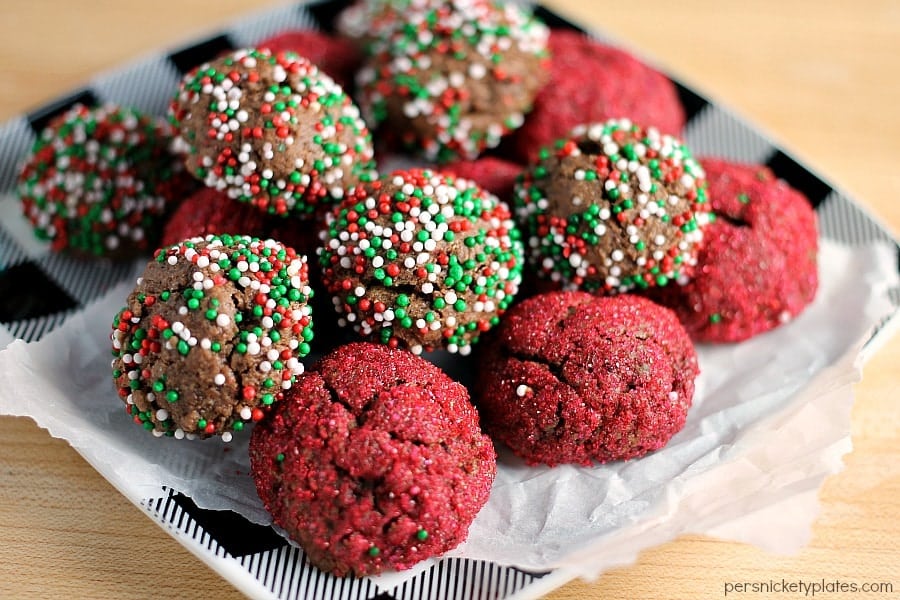 plate of christmas cookies