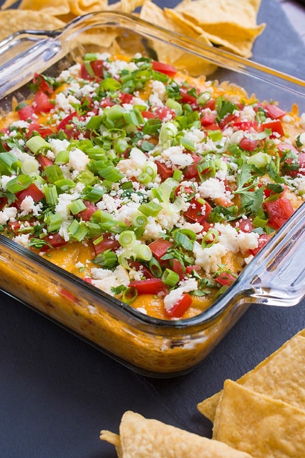 5-Ingredient Mexican Hummus Dip - a fast and delicious appetizer recipe