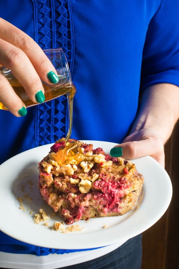 Apple Raspberry Overnight French Toast - an easy, make-ahead breakfast recipe