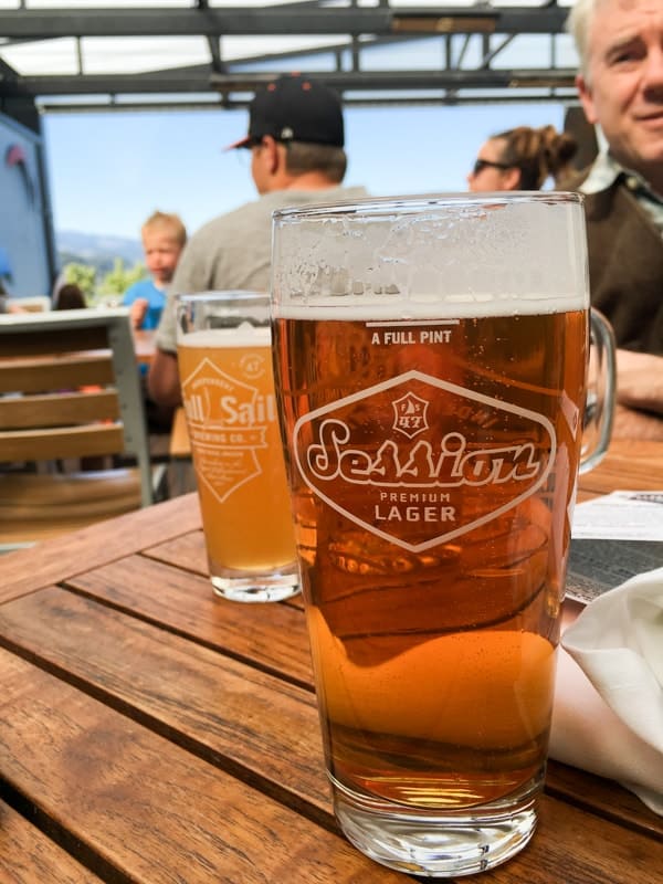 Beers at Full Sail Brewery in Hood River