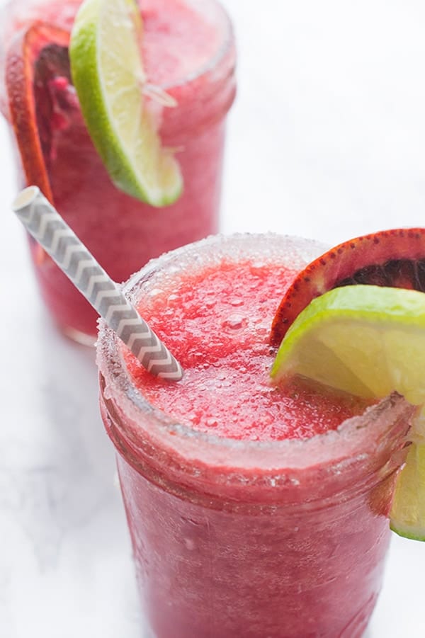Blood Orange Margaritas - a fun and fruity cocktail recipe
