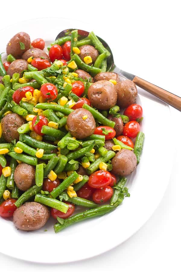 Green Bean and Potato Salad - a fast and easy side dish recipe