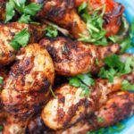 grilled-chicken-drumsticks-with-spicy-garlic-harissa-marinade