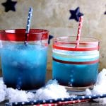 This red, white, and blue Patriotic Vodka Cocktail made with CH Vodka is a festive way to celebrate the Fourth of July or any day you're feeling especially patriotic. | Persnickety Plates