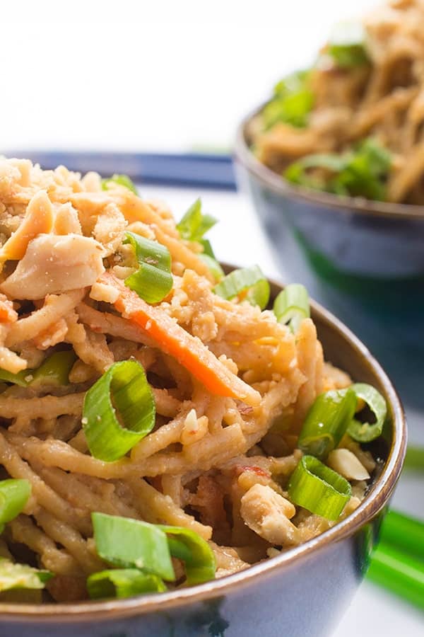 Peanut Sauce Noodles - a fresh and easy Thai recipe