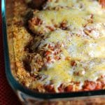 One Dish Baked Salsa Chicken Casserole is perfect for busy week nights or any night that you want a quick and easy dinner that's full of flavor! | Persnickety Plates