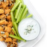 Buffalo Cauliflower with Blue Cheese Dressing