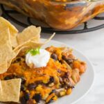 Vegan Two Bean Enchilada Casserole