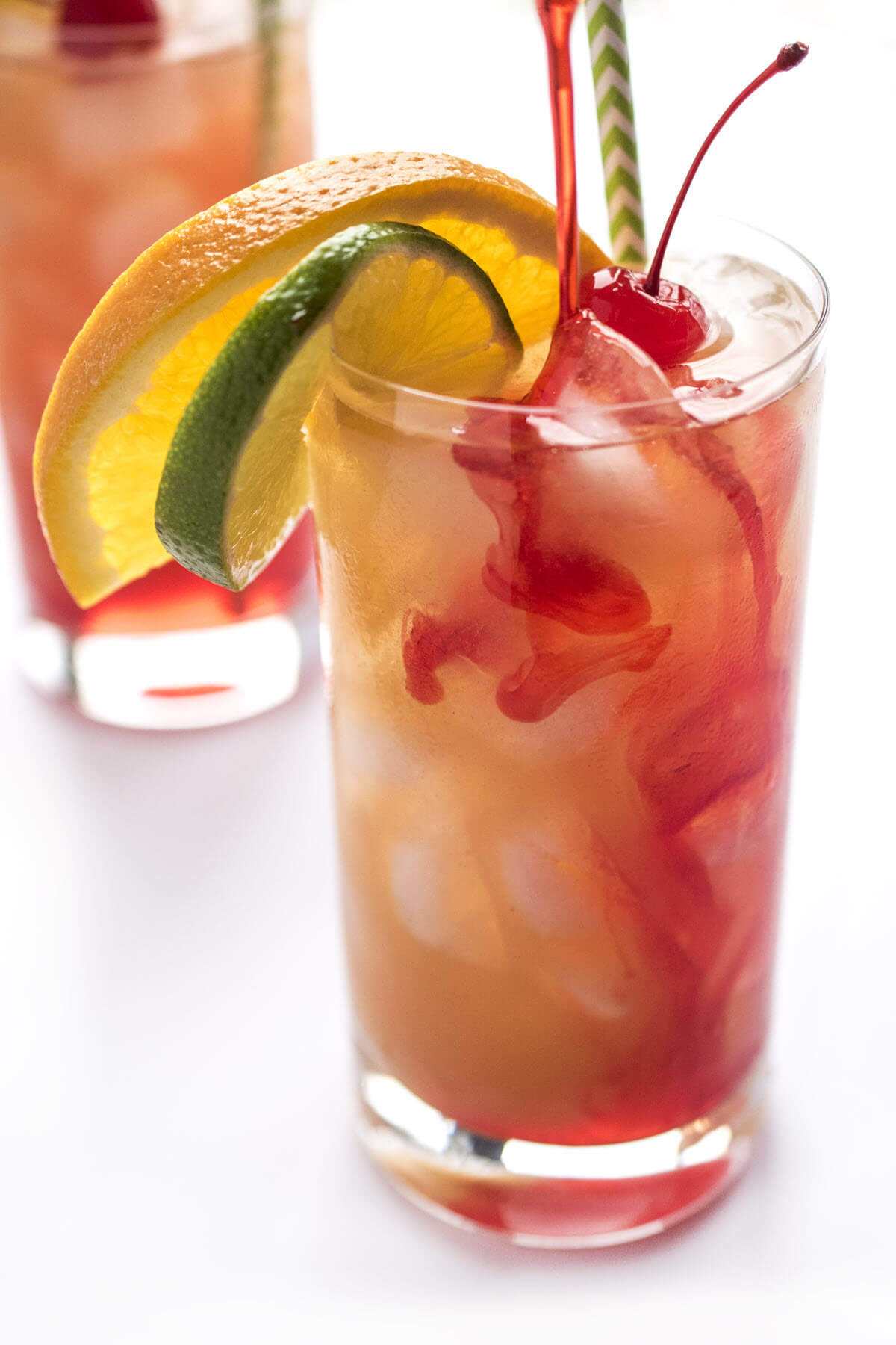 New Orleans Hurricane Cocktail in a glass