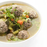 albondigas soup in a bowl