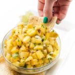 Grilled Pineapple Salsa- an easy appetizer recipe