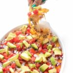 Vegetarian Mexican Baked Hummus Dip Appetizer Recipe