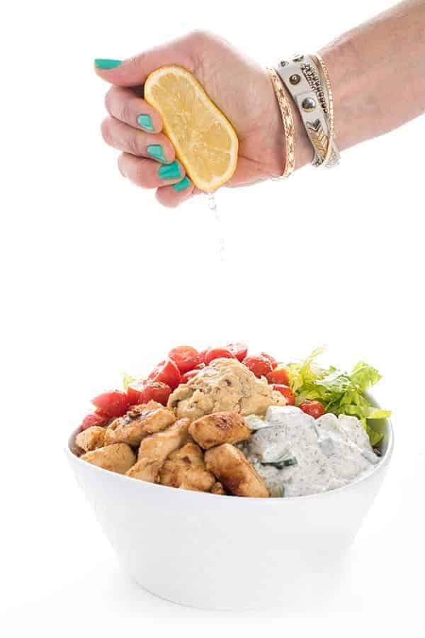 Lebanese Chicken Tawook Bowls