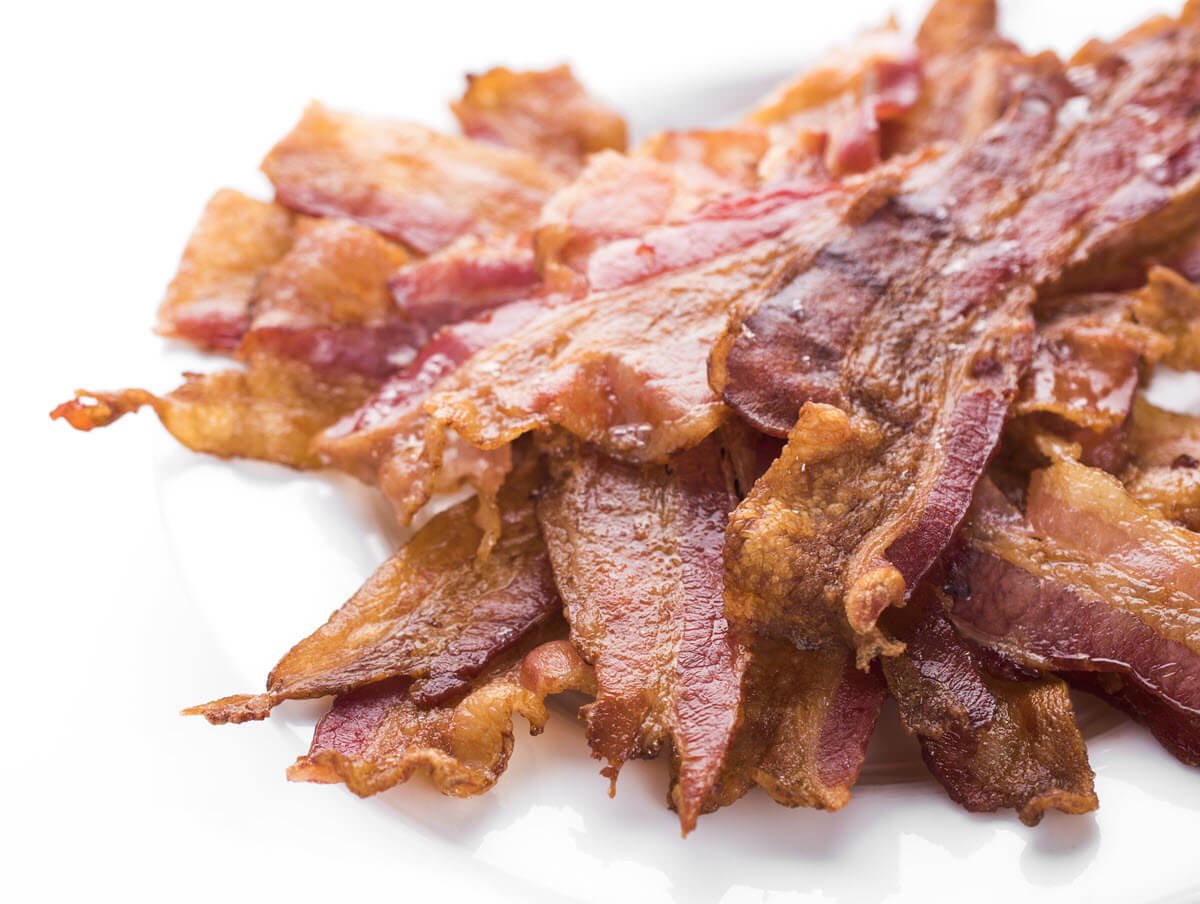 crispy bacon on a plate