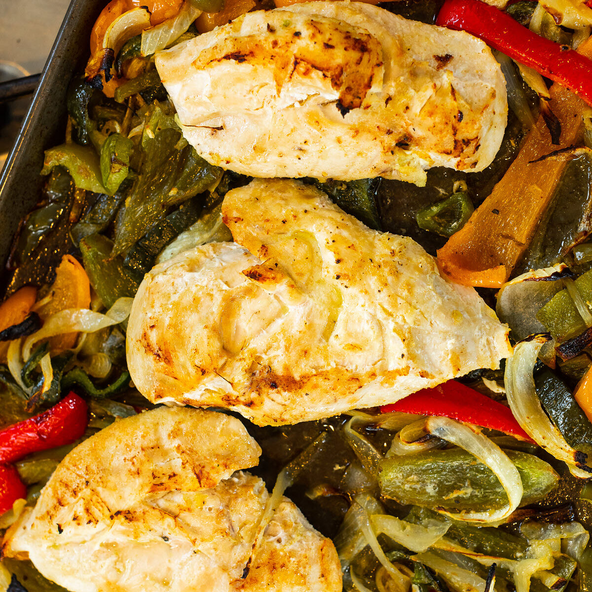 Sheet Pan Chicken Fajitas