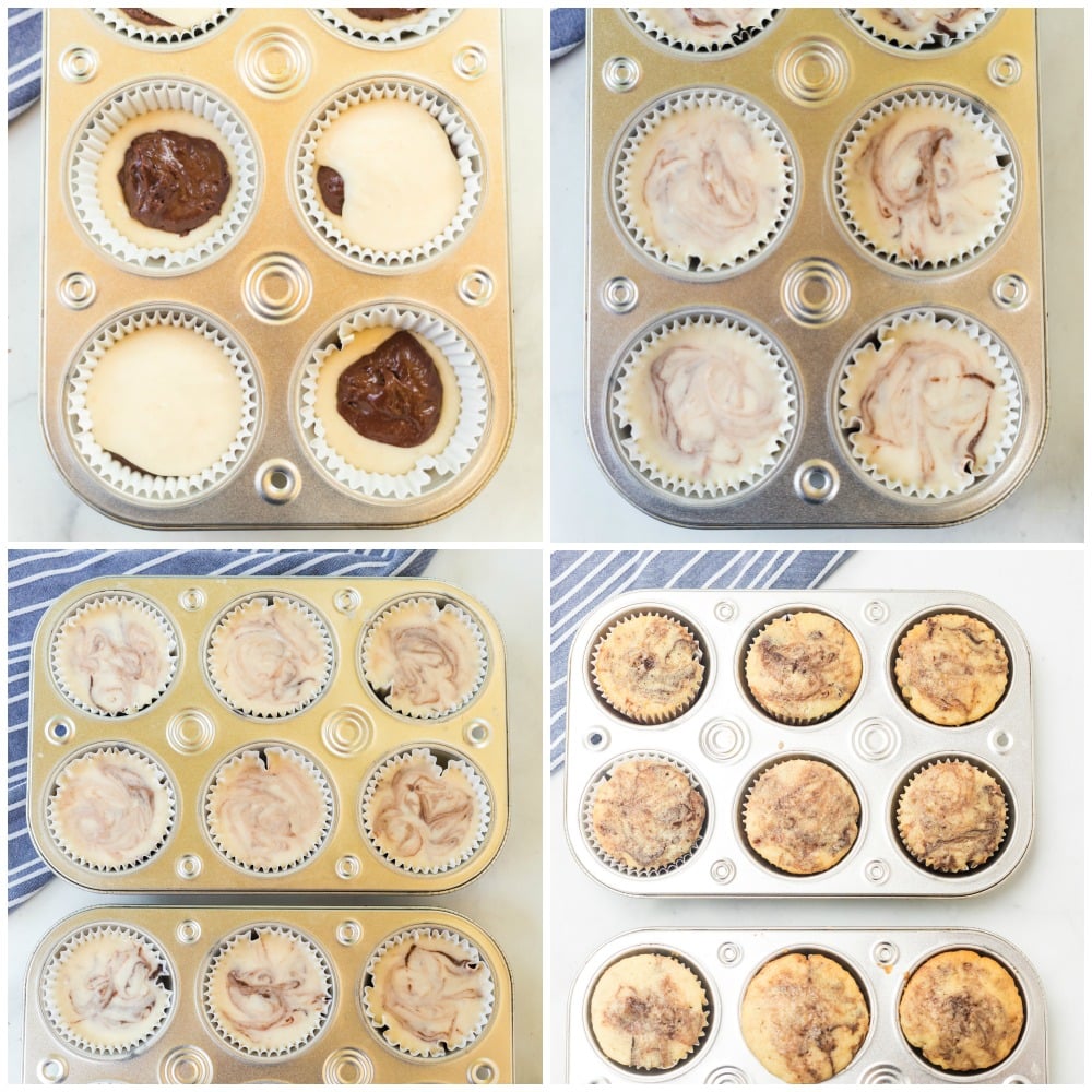 cupcake batter in muffin tins
