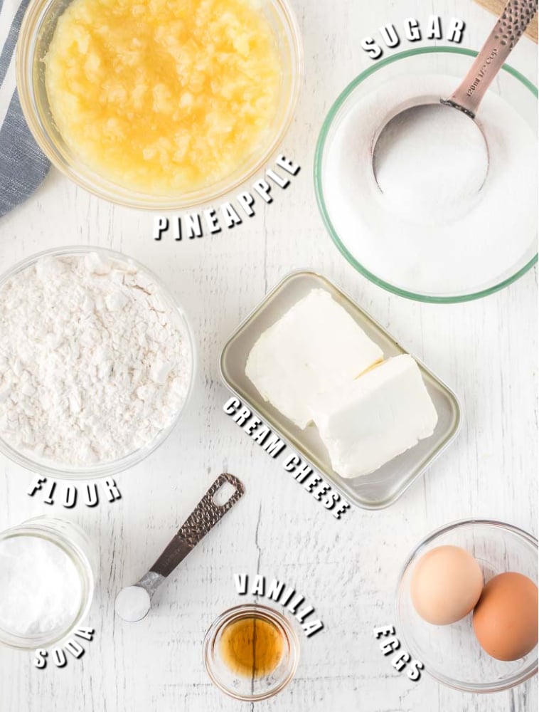 overhead shot of ingredients for mexican wedding cake