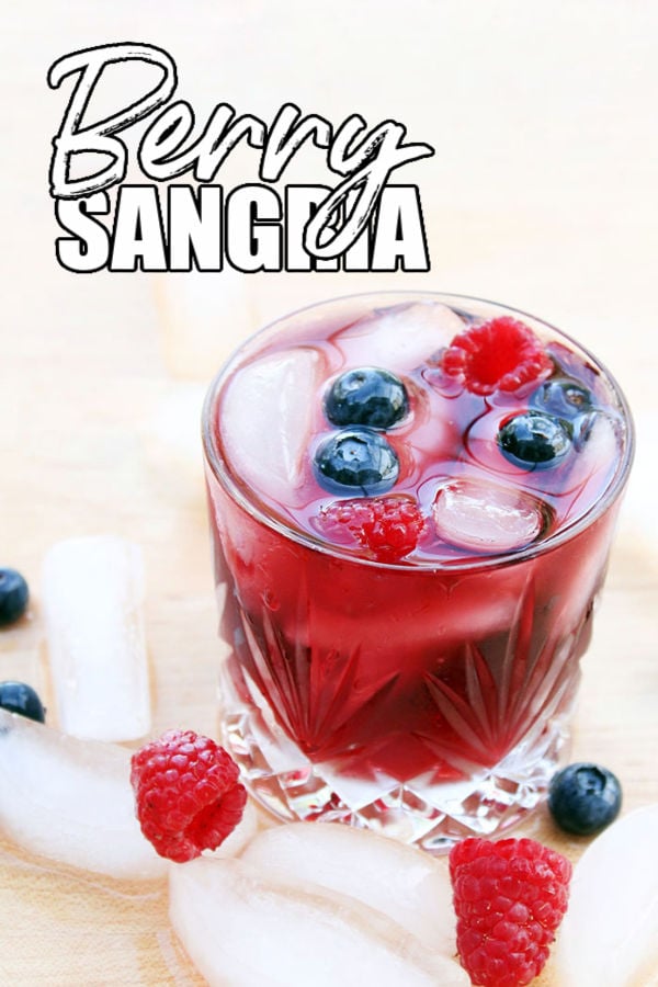 glass of sangria with title text overlay