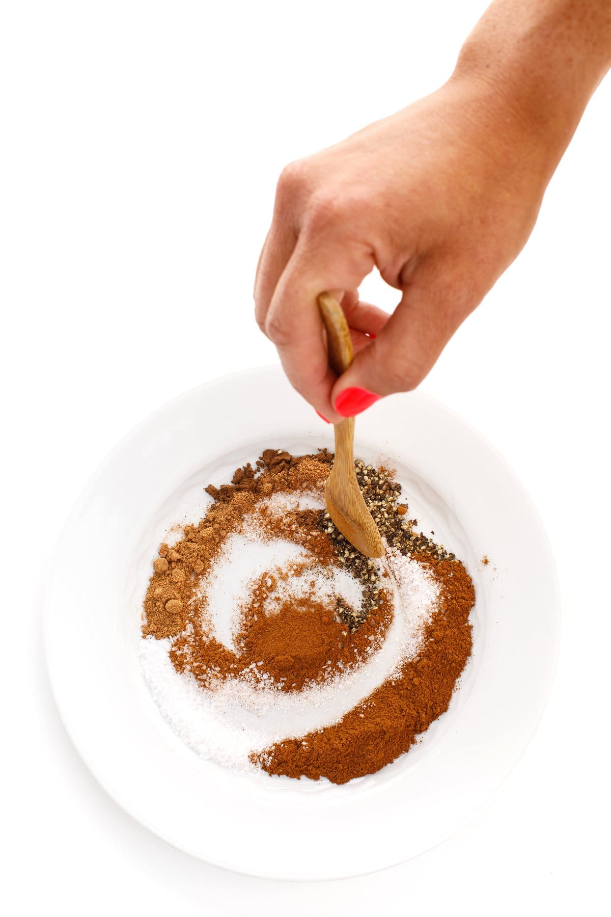 Mixing All Purpose Lebanese Spice Blend