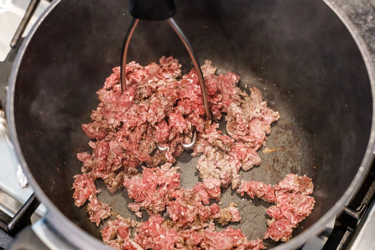 Liz Browning Ground Beef in a pan