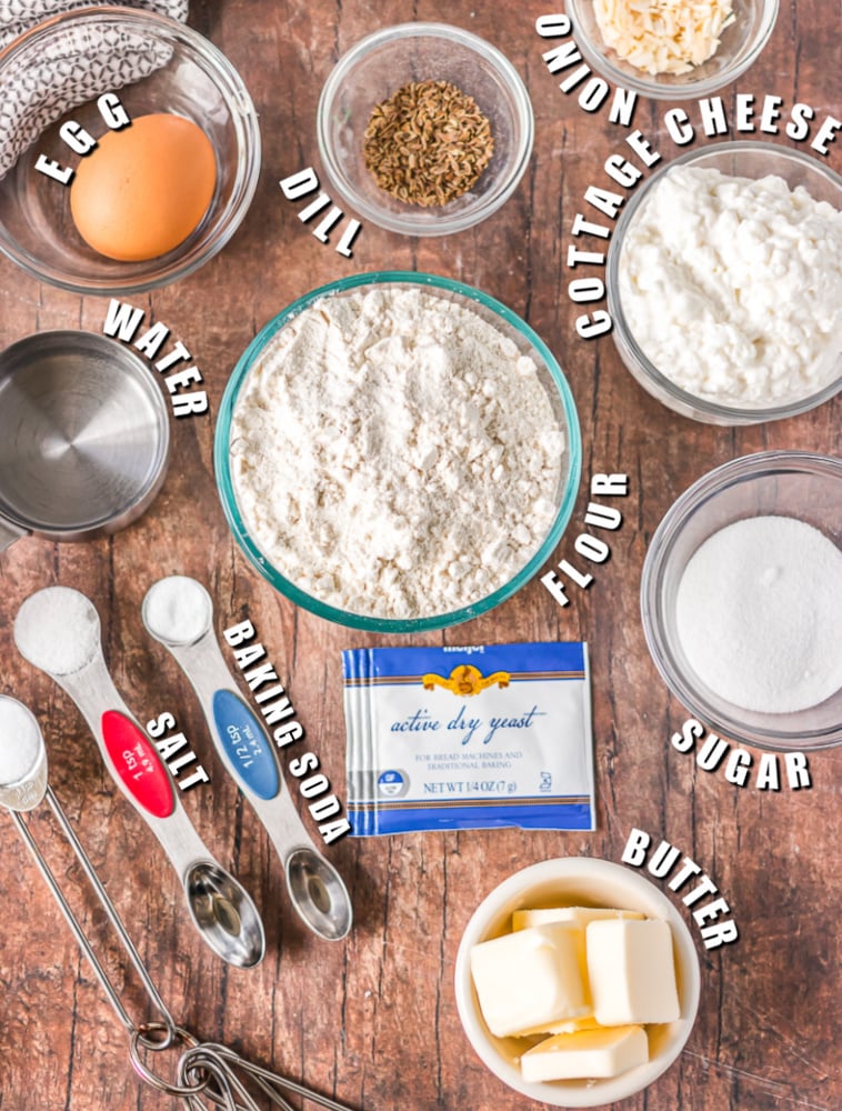 overhead shot of ingredients in bowls