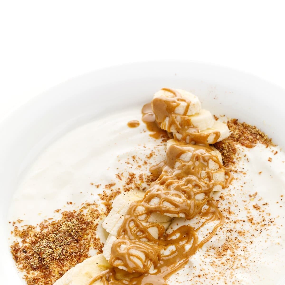 Peanut Butter Banana Greek Yogurt Bowl
